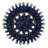 Authentic Sterling Silver Lapis Needlepoint Ring Size 7-1/2 QX68364